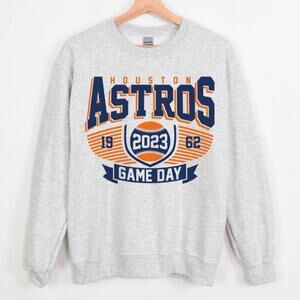 Houston Astros Baseball Graphic Crewneck Sweatshirt Unisex